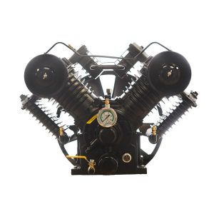 10HP 43CFM Displacement  2 Stage Reciprocating Pressure Lubricated Bare Pump w/Flywheel